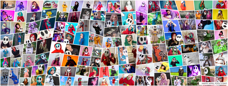 Illustration for article titled That Is A Lot Of Shy Guy Cosplay